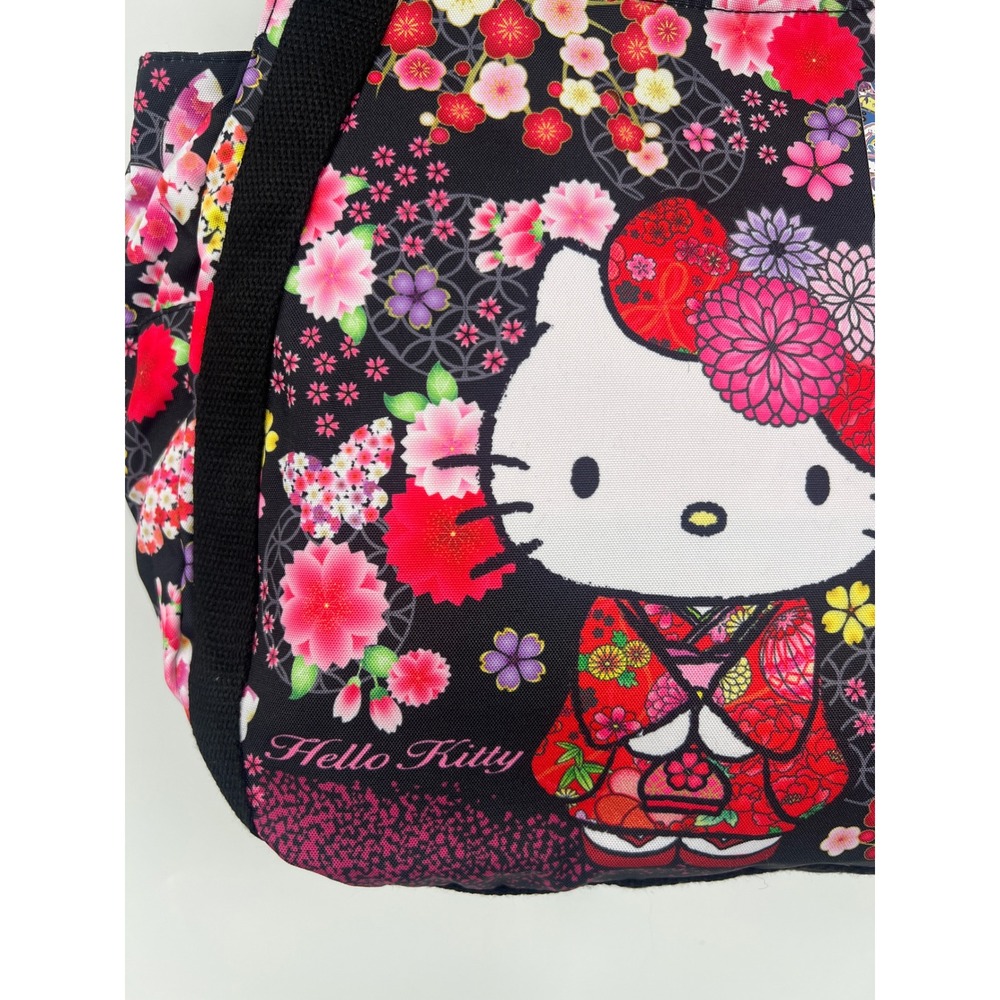 Sanrio Hello Kitty Balloon Tote Kimono Sakura‎ Zip Shoulder Bag Japan Exclusive - Picture 6 of 14
